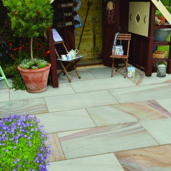 NATURAL STONE CALIBRATED PATIO KIT (AUTUMN BROWN) Buildland Ltd