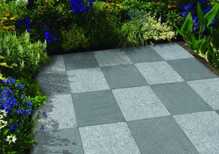 GRANITE SQUARES Frost Charcoal