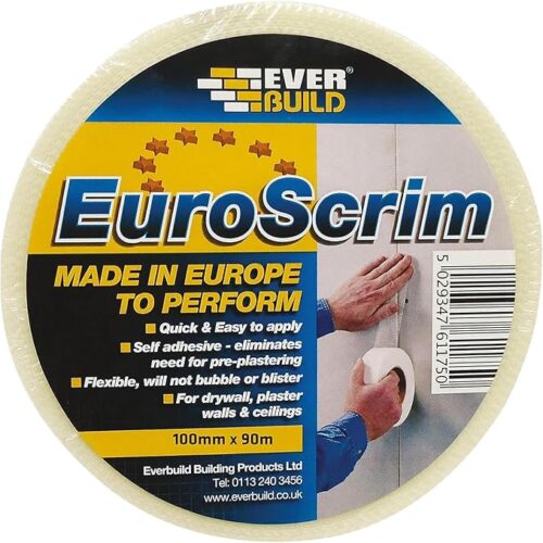 Euroscrim Plasterers Scrim Joint Tape 100mm x 90m Roll