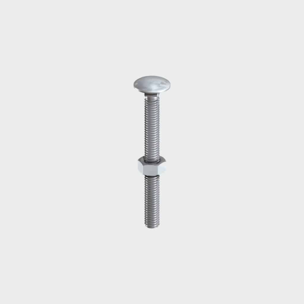 CARRIAGE BOLT AND HEX NUT