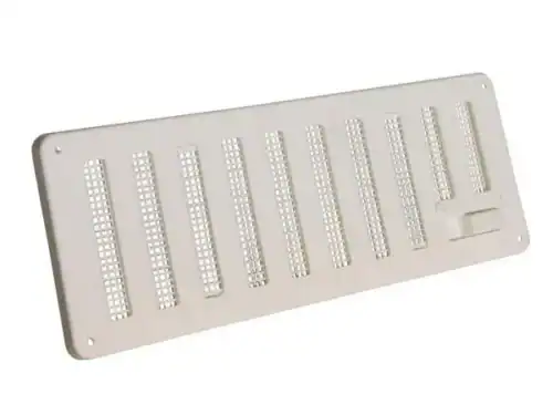 White Hit And Miss Vent