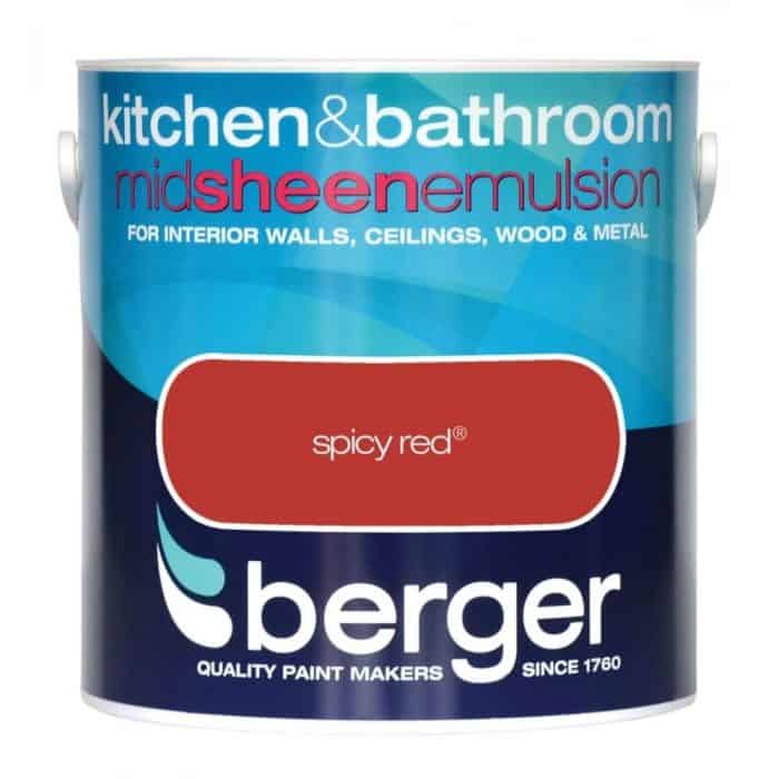 BERGER KITCHEN AND BATHROOM SPICY RED