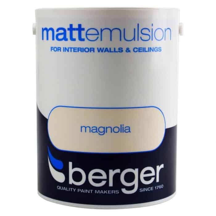 BERGER MATT EMULSION 5 LT MAGNOLIA
