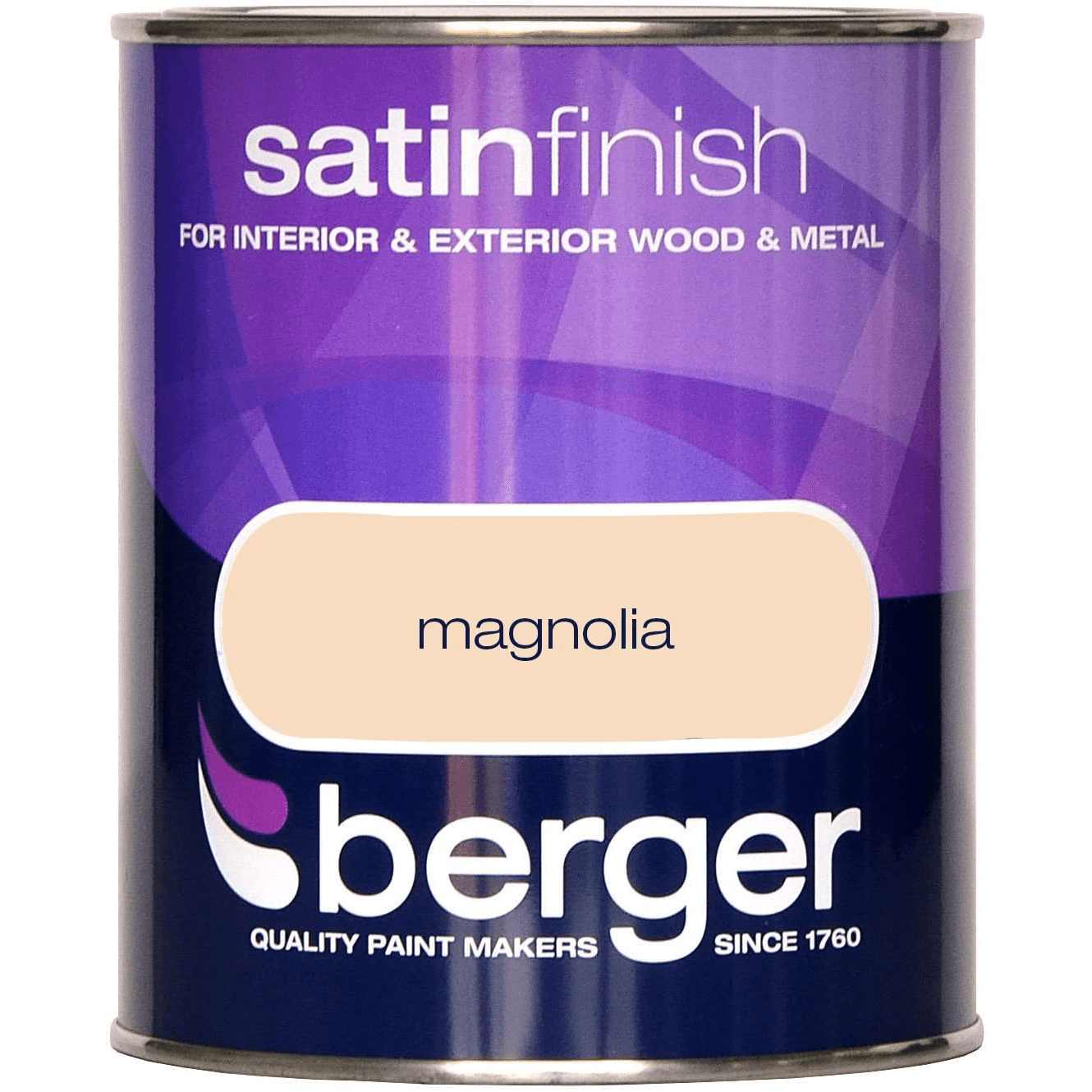 Berger Satin Sheen Magnolia 750ml UK Bricks, Timber, Pavers, and
