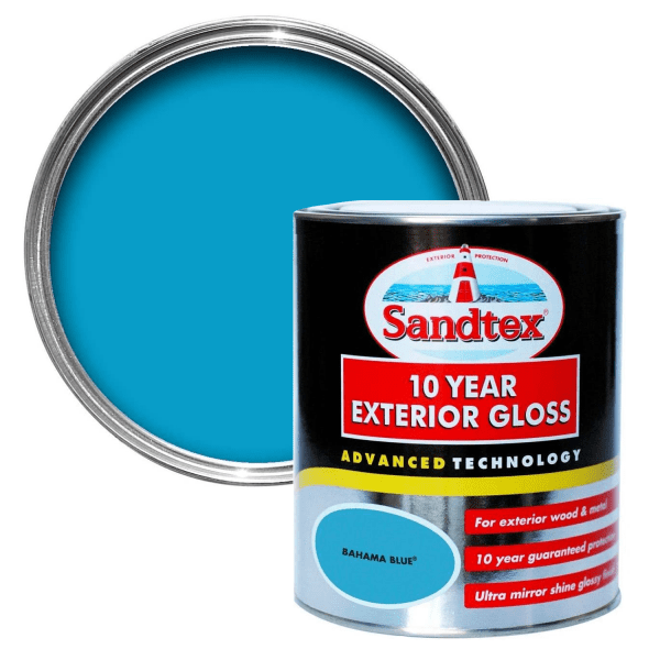 SANDTEX 10 YEAR EXTERIOR GLOSS (BAHAMA BLUE) (750ML) EACH – Buildland Ltd