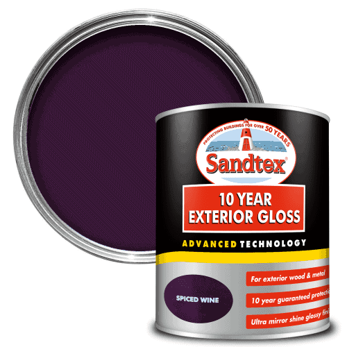 Sandtex 10 Year Exterior Gloss Spiced Wine 750ml