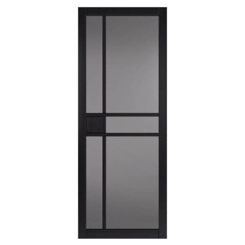 City Black Tinted Glazed Internal Door
