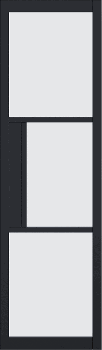 Black Tribeca Sidelight with Lock Block