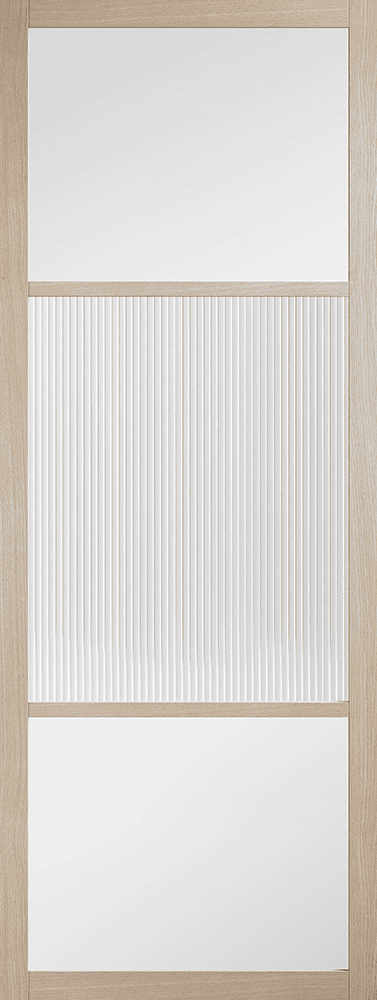 Blonde Oak Sutton Reeded Glazed