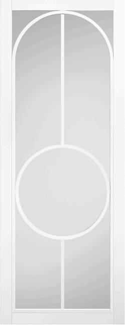 White Bowery Clear Glazed