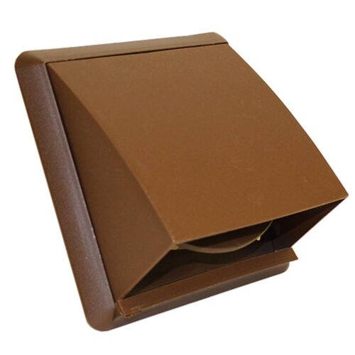 Brown Cowled Terminal Vent 155 x 155mm